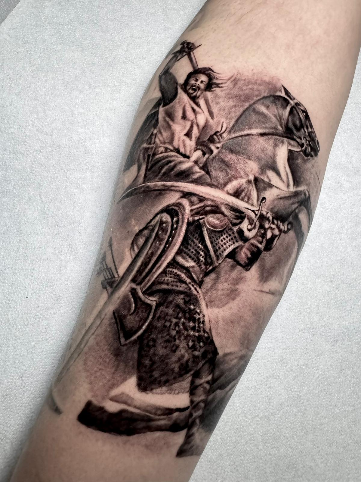 Black & gray realism — lavoro 15, Carlitos Junior Ink Roma